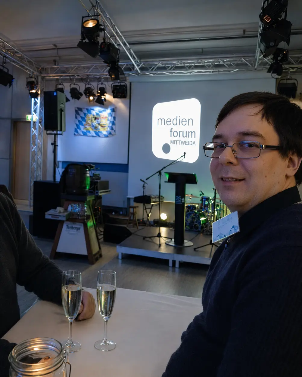 Klucsik Gábor a Hochschule Mittweida Medienforum szakmai rendezvényén