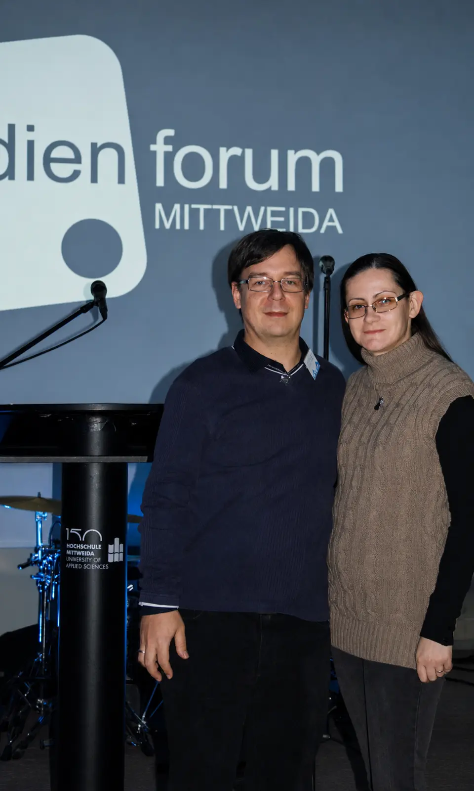 Klucsik Gábor a Hochschule Mittweida Medienforum rendezvényén
